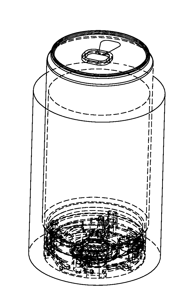 Beverage can cooler with sound device in bottom