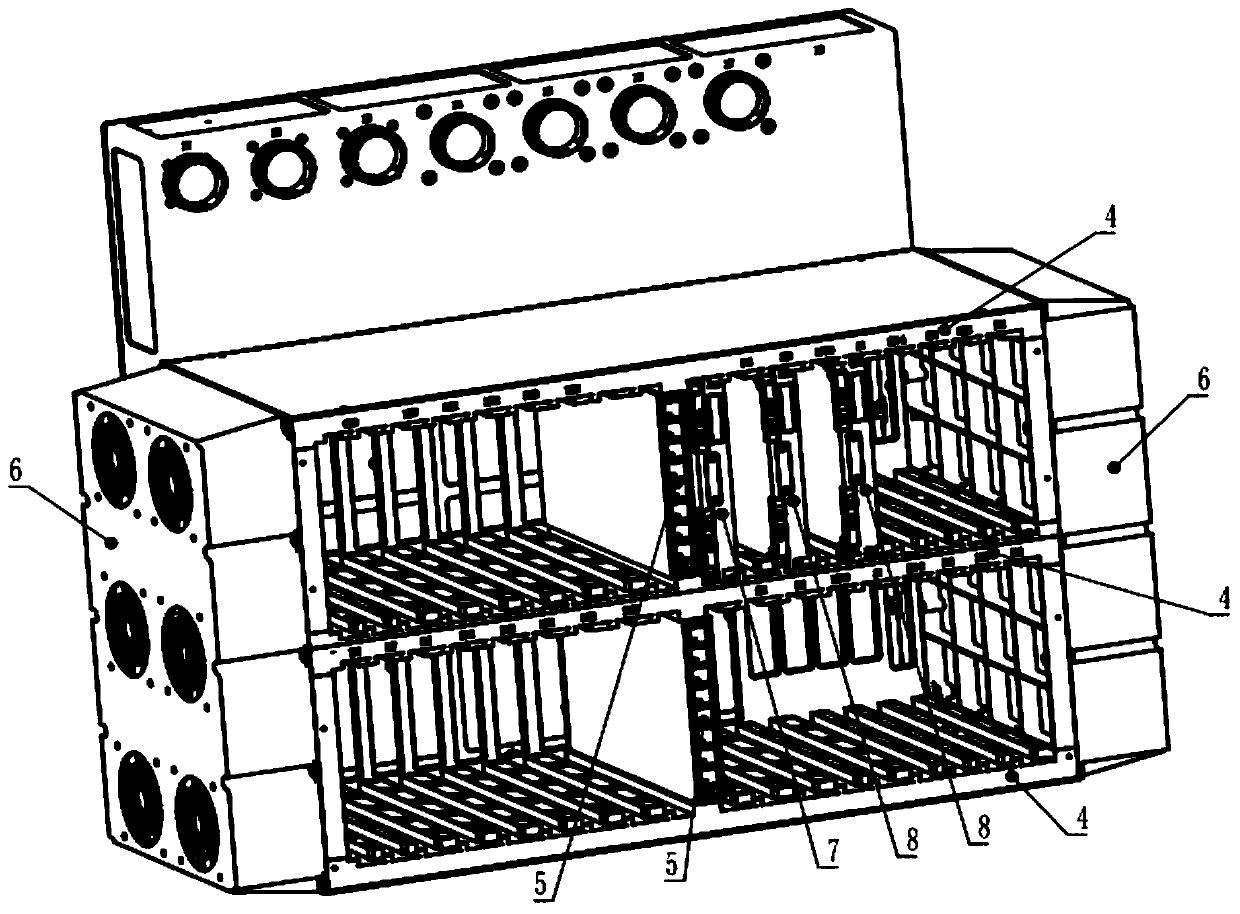 High-heat-conduction air cooling rack of electronic equipment