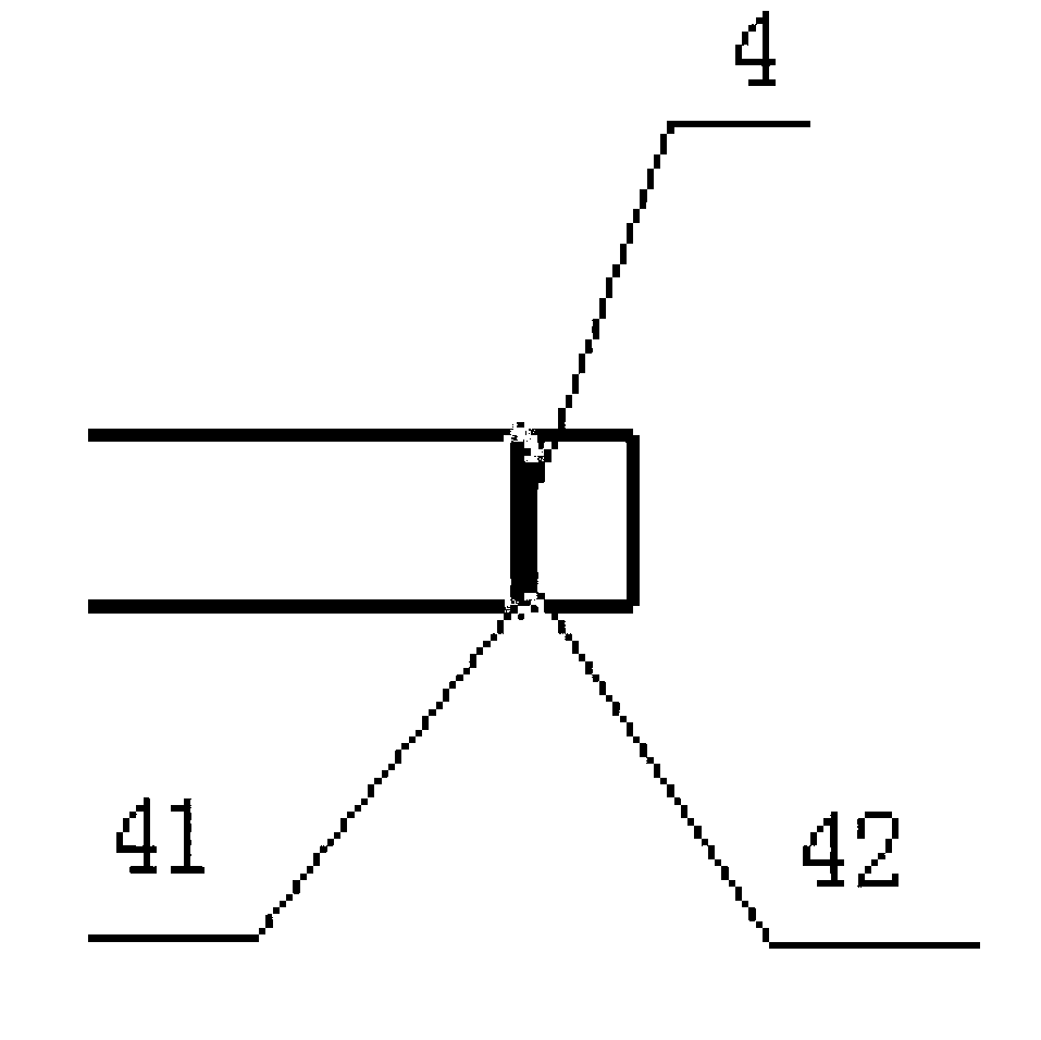 Tilting vertical tail band plate span locating and detecting device