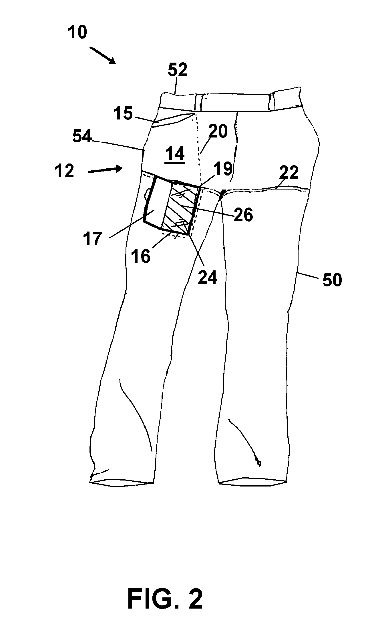 Pants Pocket for Touch Screen Mobile Devices