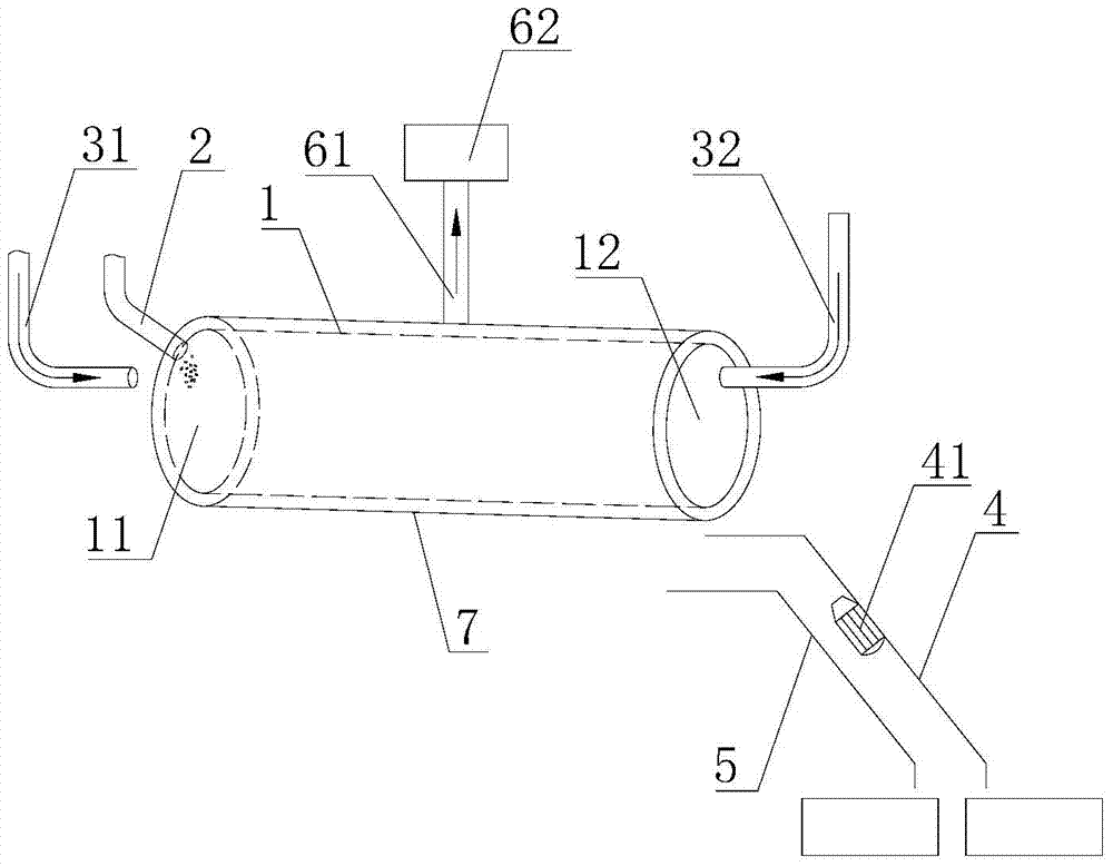 Sesame cooling and impurity removing device
