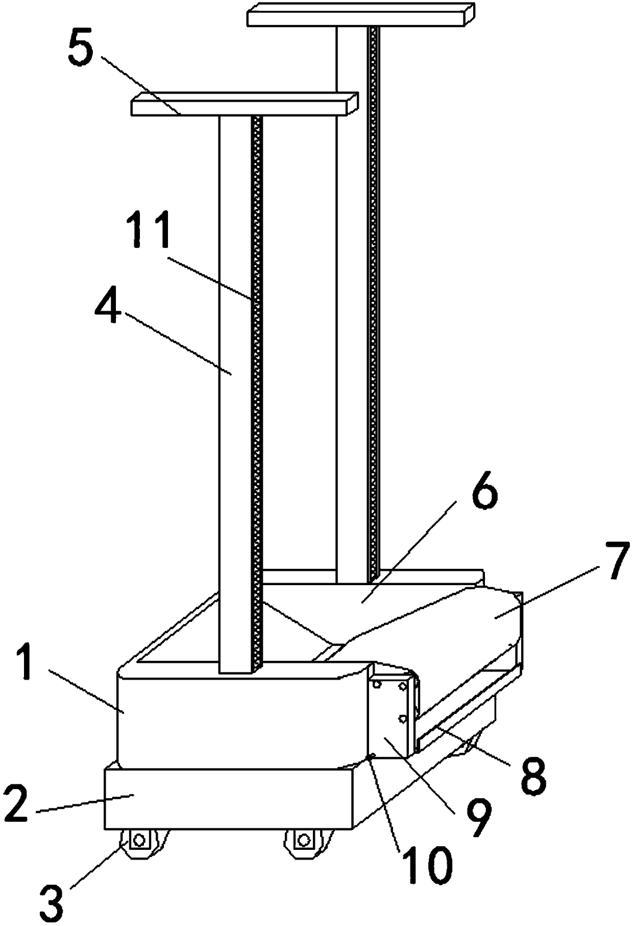 Wall plastering device special for building engineering