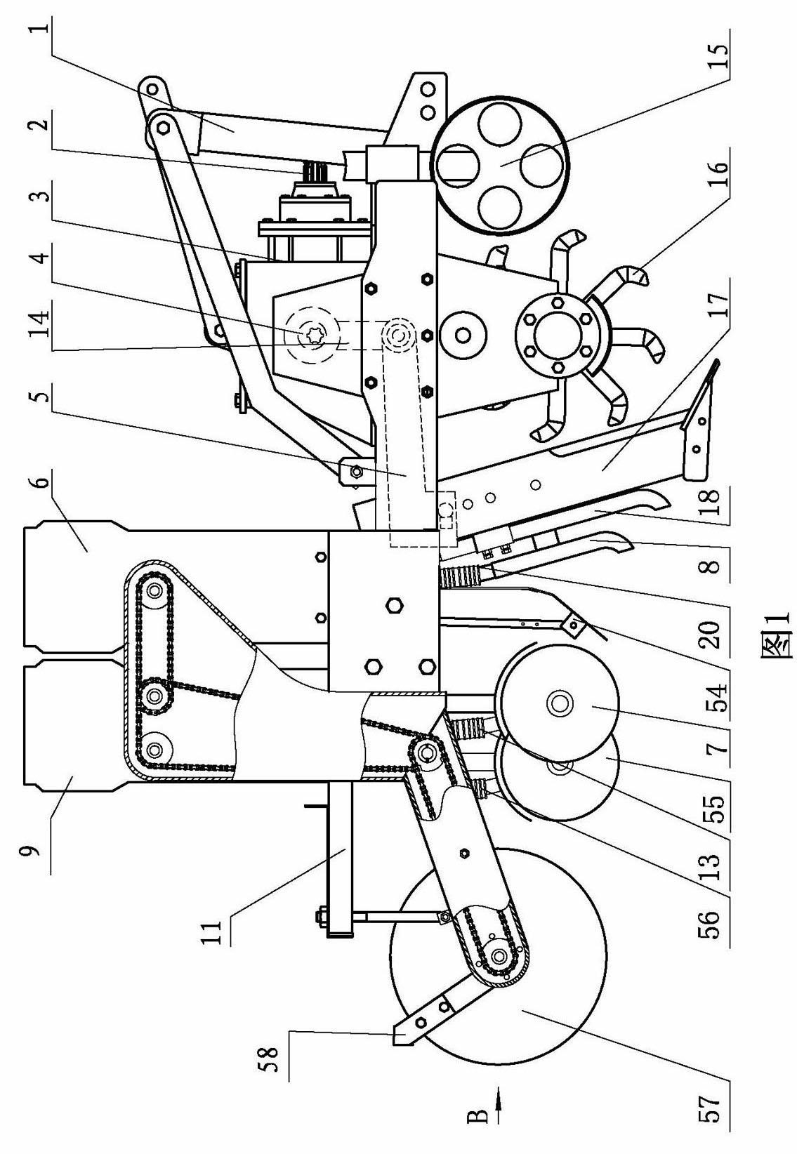 Minimal-tillage and sub-soiling precise wheat tiller