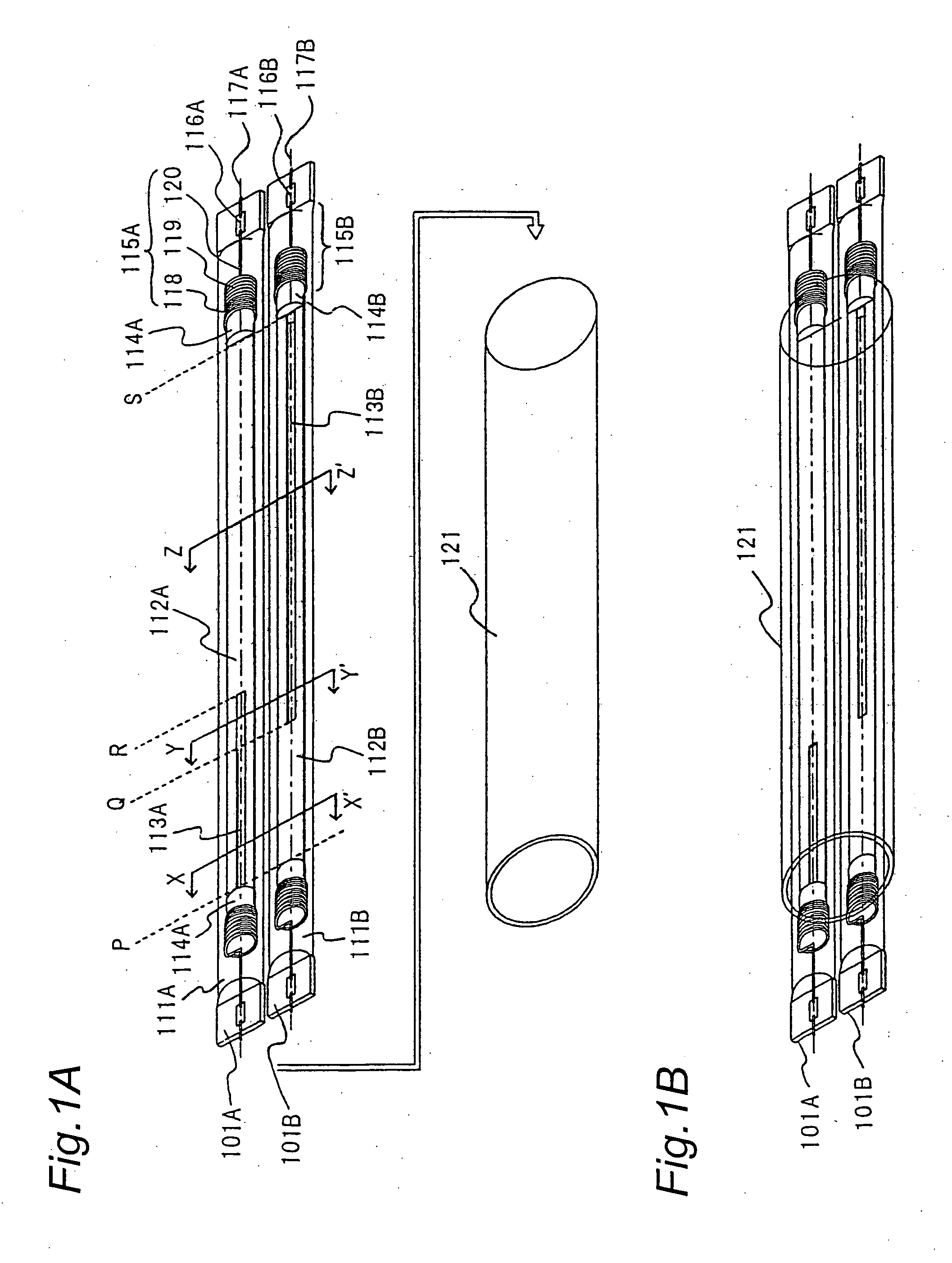 Infrared ray lamp, heating devices and electronic device