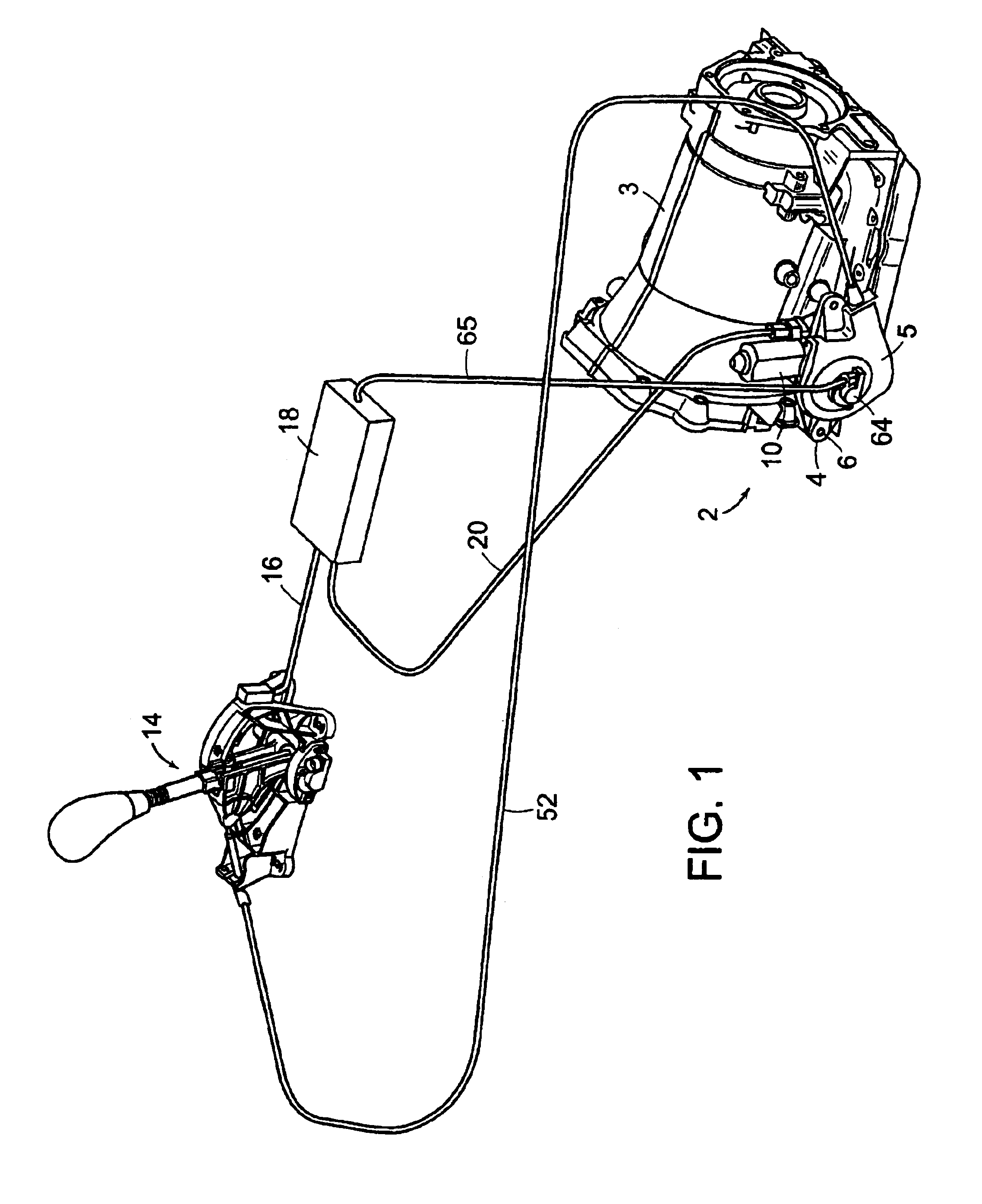 Shift-by-wire transmission actuator assembly