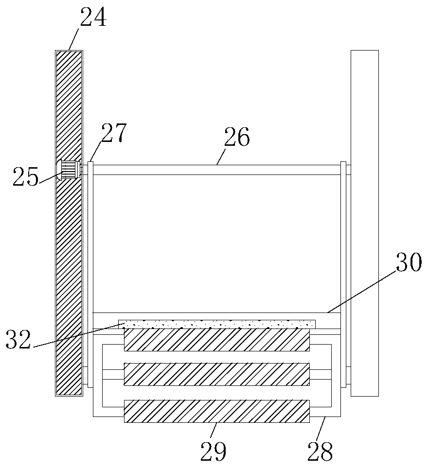 A water-jet loom with an embedded rolling device