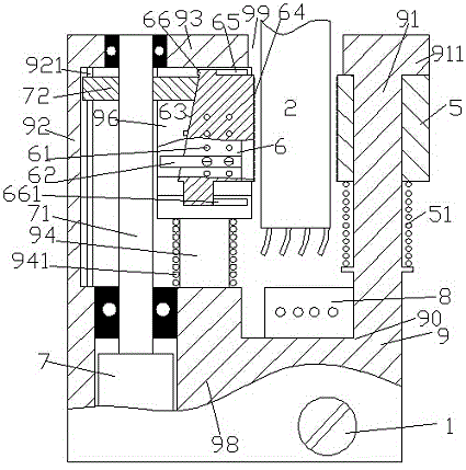 Cable connection positioning device with guide rod