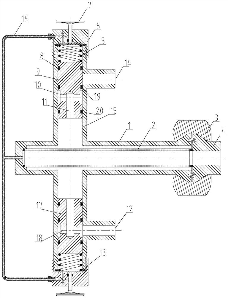 A water injection automatic filter backwashing device