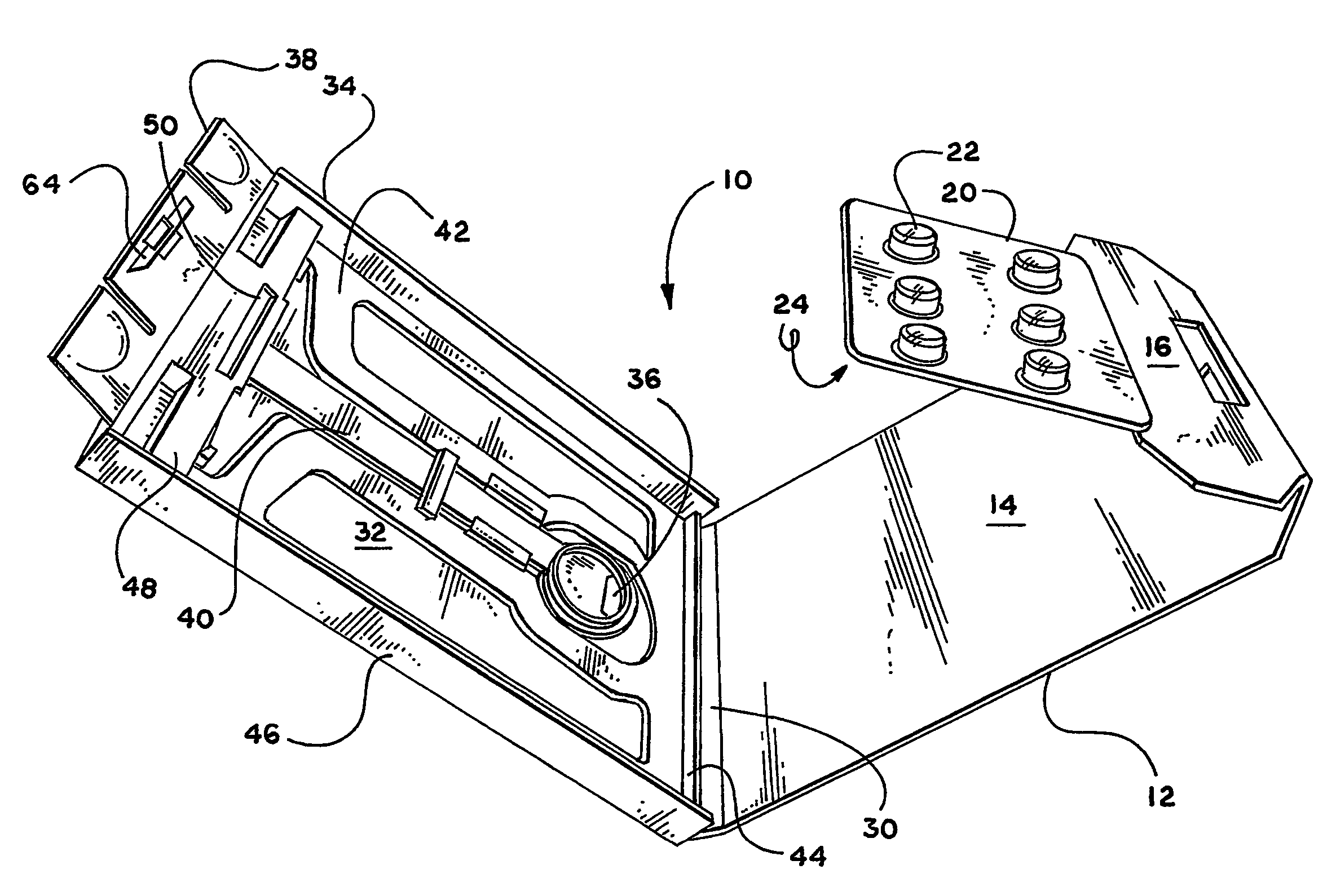 Lockable Container and Method of Making