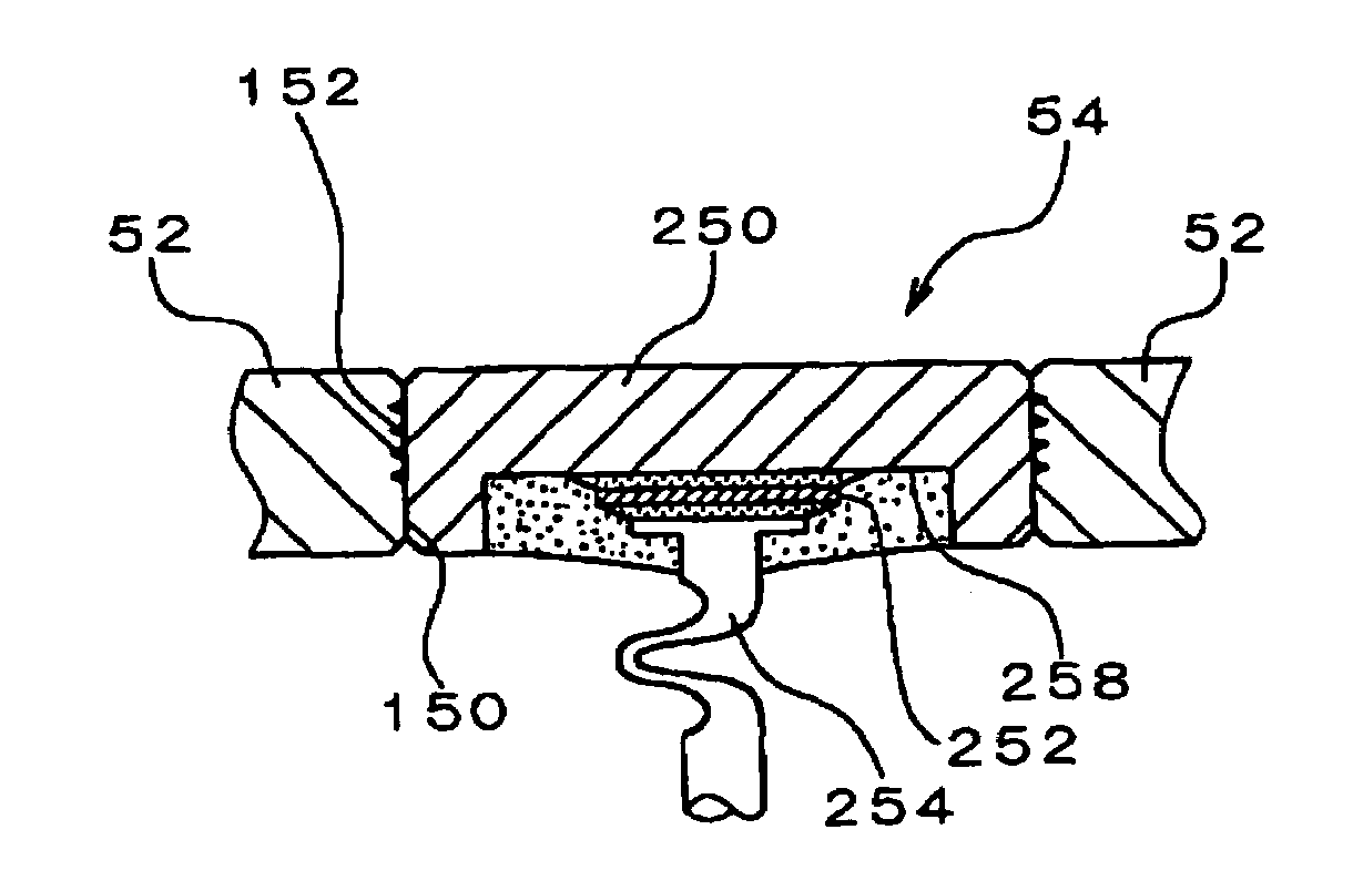Press-fitting method and rectifying device having press-fitted member