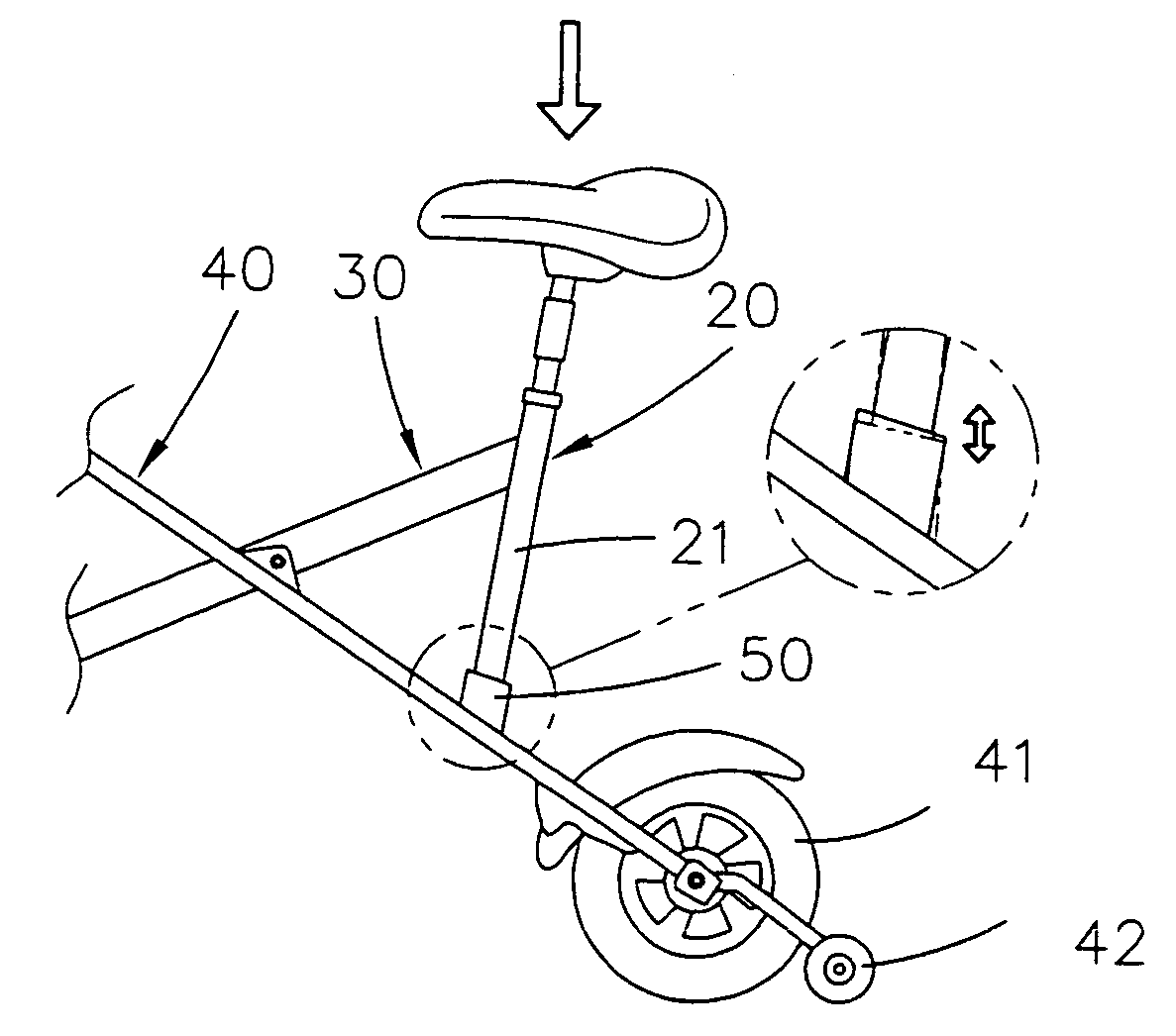 Folding bicycle