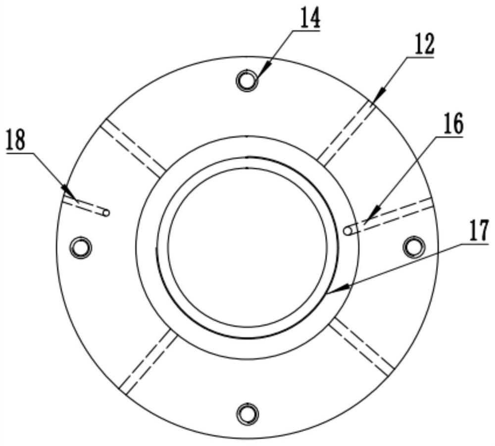 Electromagnetic induction annular heating laser cladding nozzle device and laser cladding device