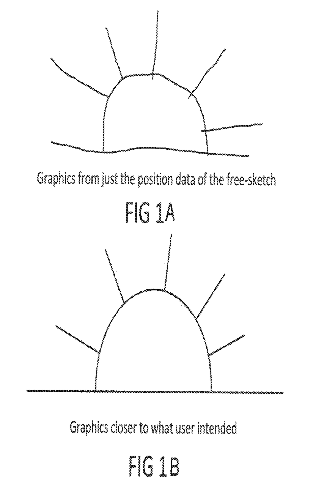 System and method for interactive sketch recognition based on geometric contraints