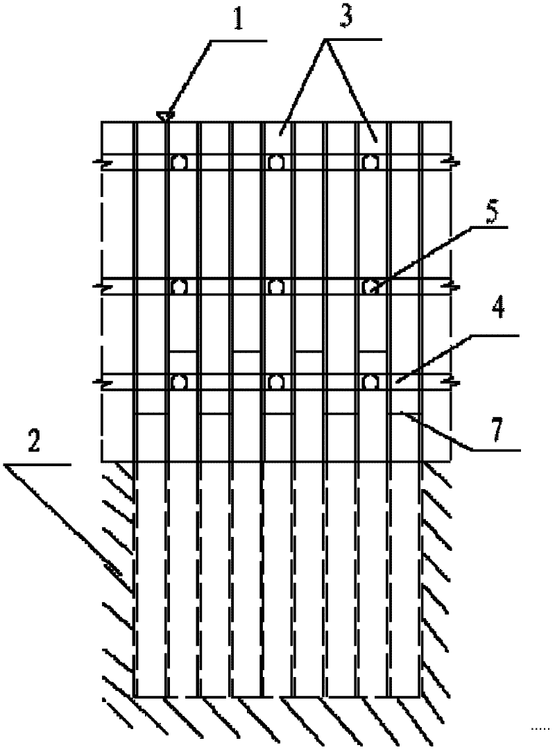 Method for bracing foundation pit by using steel box piles