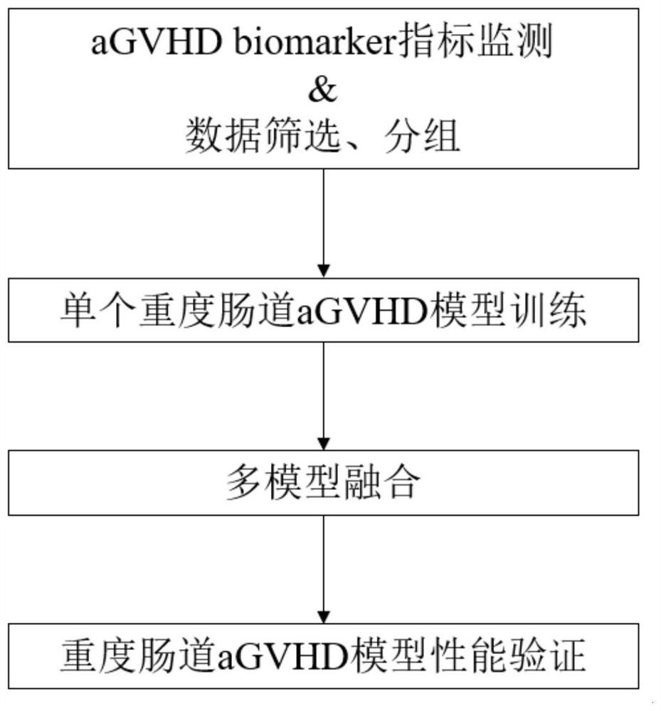 Method for severe intestinal aGVHD model based on aGVHD biomarker