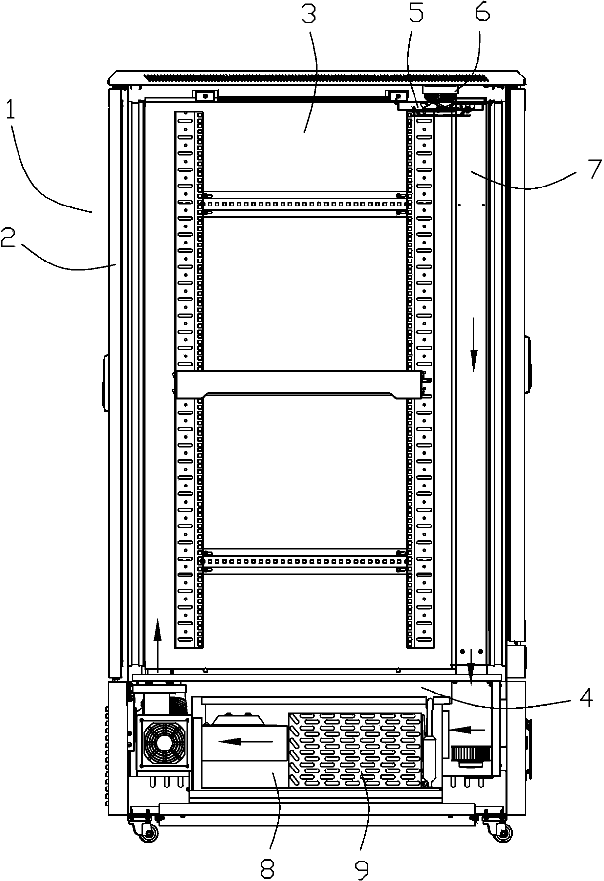 High-precision high-safety modularly-designed energy-saving thermostatic server cabinet