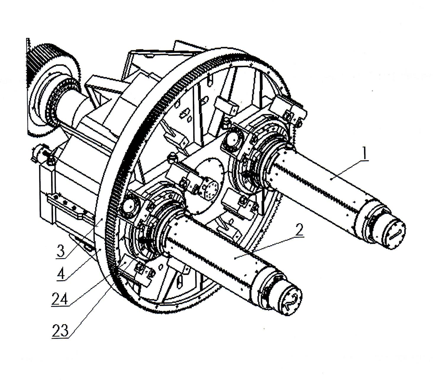 Carrousel coiler with reel that can be replaced rapidly