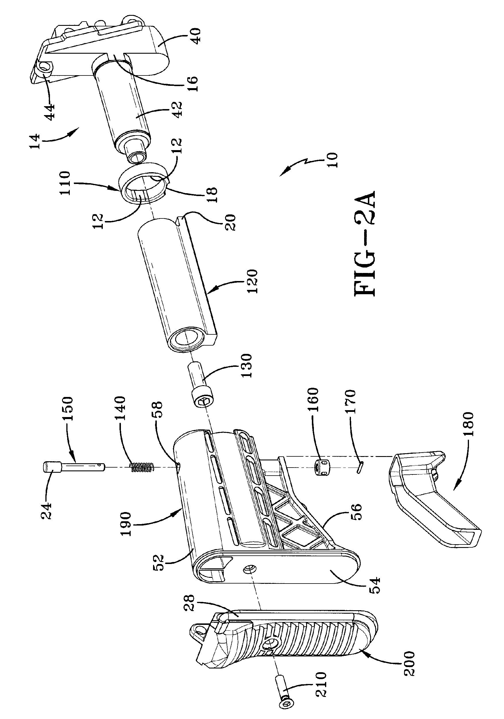 Collapsible buttstock for firearm