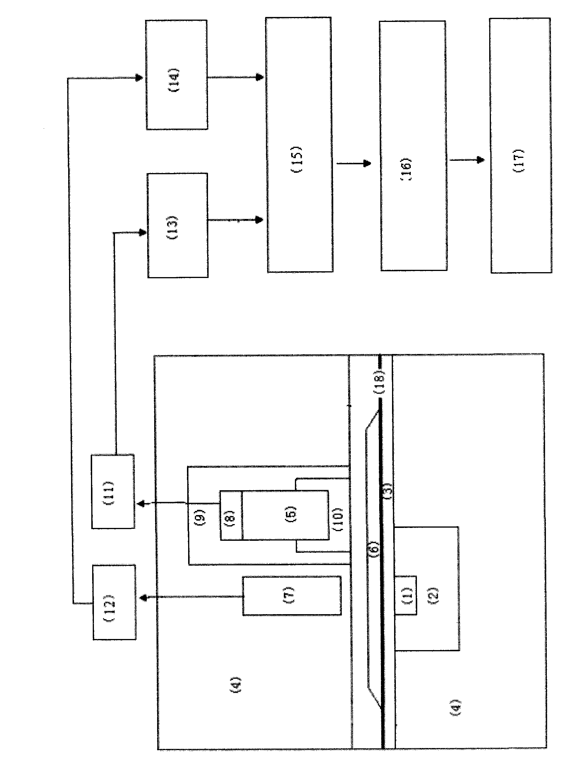 Transmission-type online detection device for coal characteristic indexes