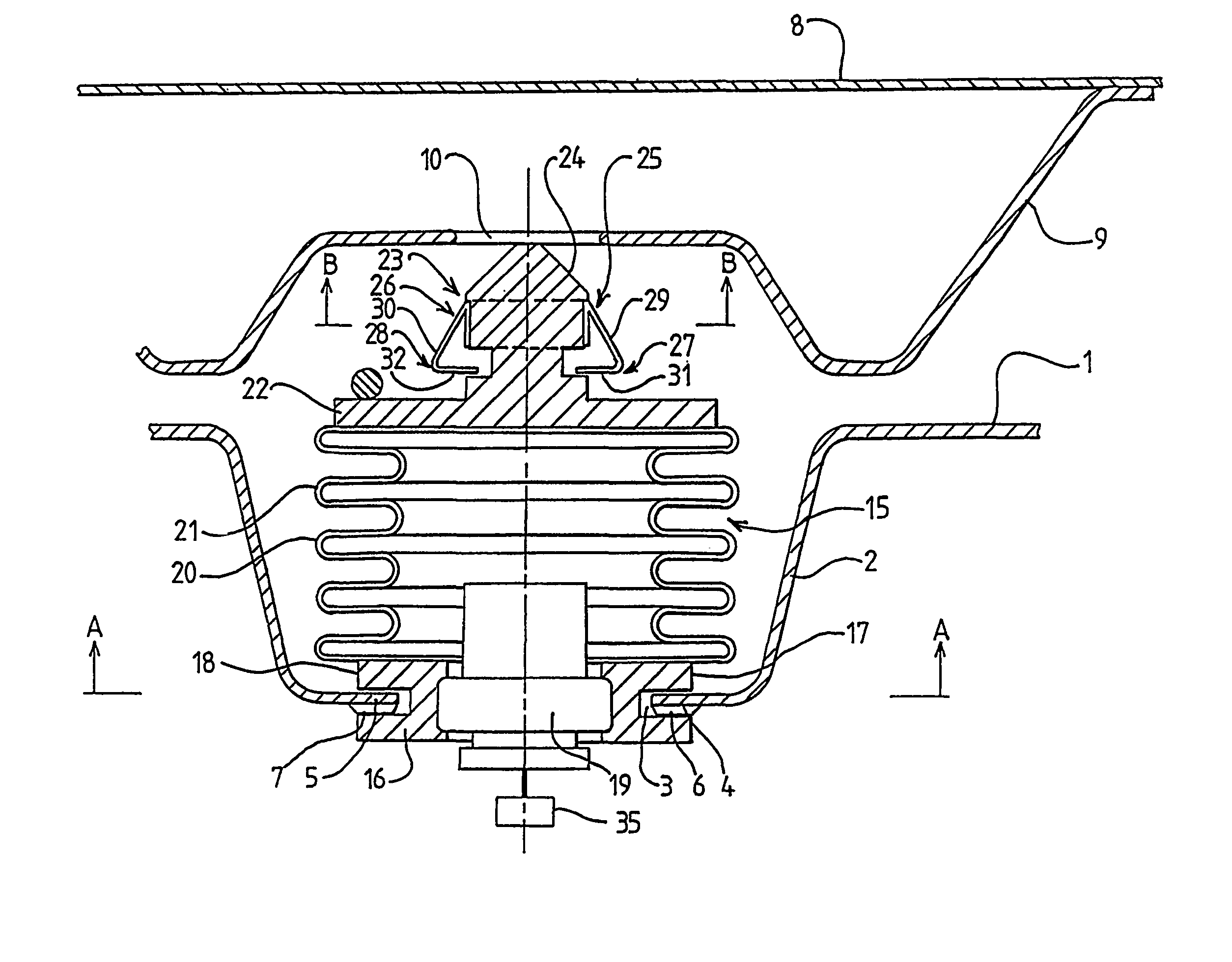 Safety arrangement for a vehicle