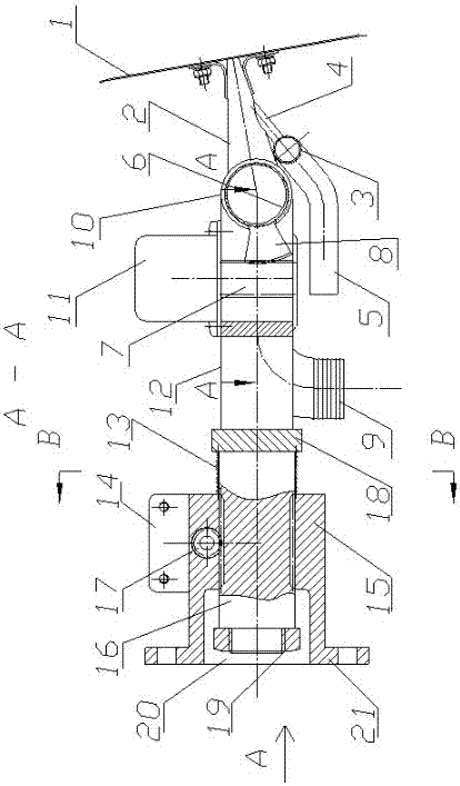 A plastering arm of a wall automatic semi-automatic plastering machine