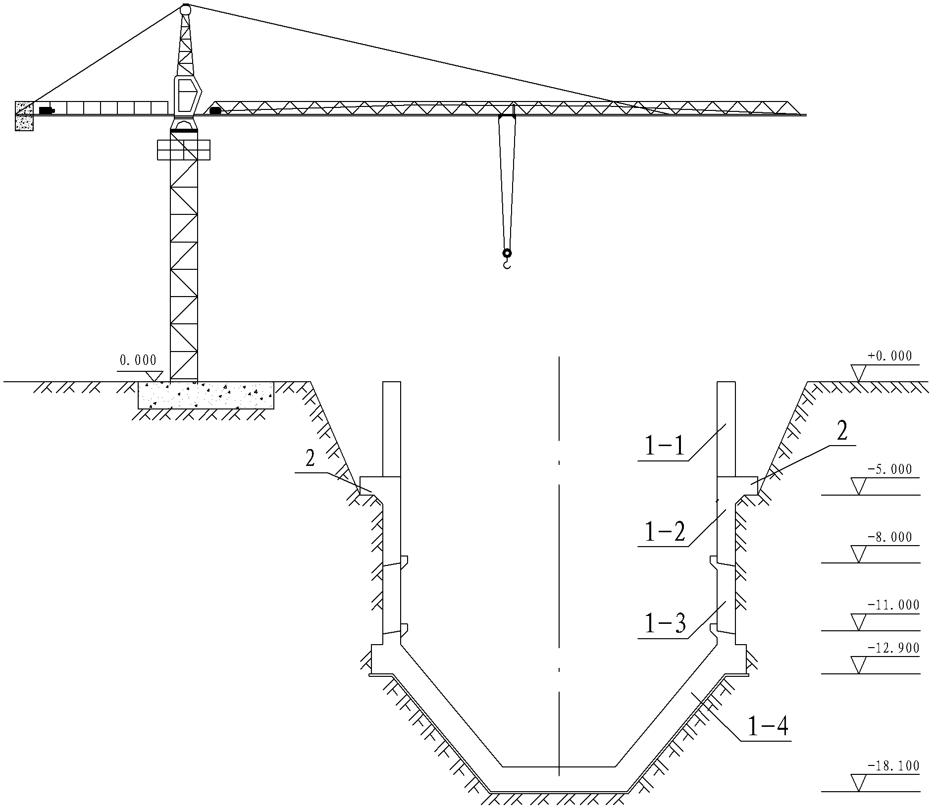 Semi-inverse construction method of cyclone well
