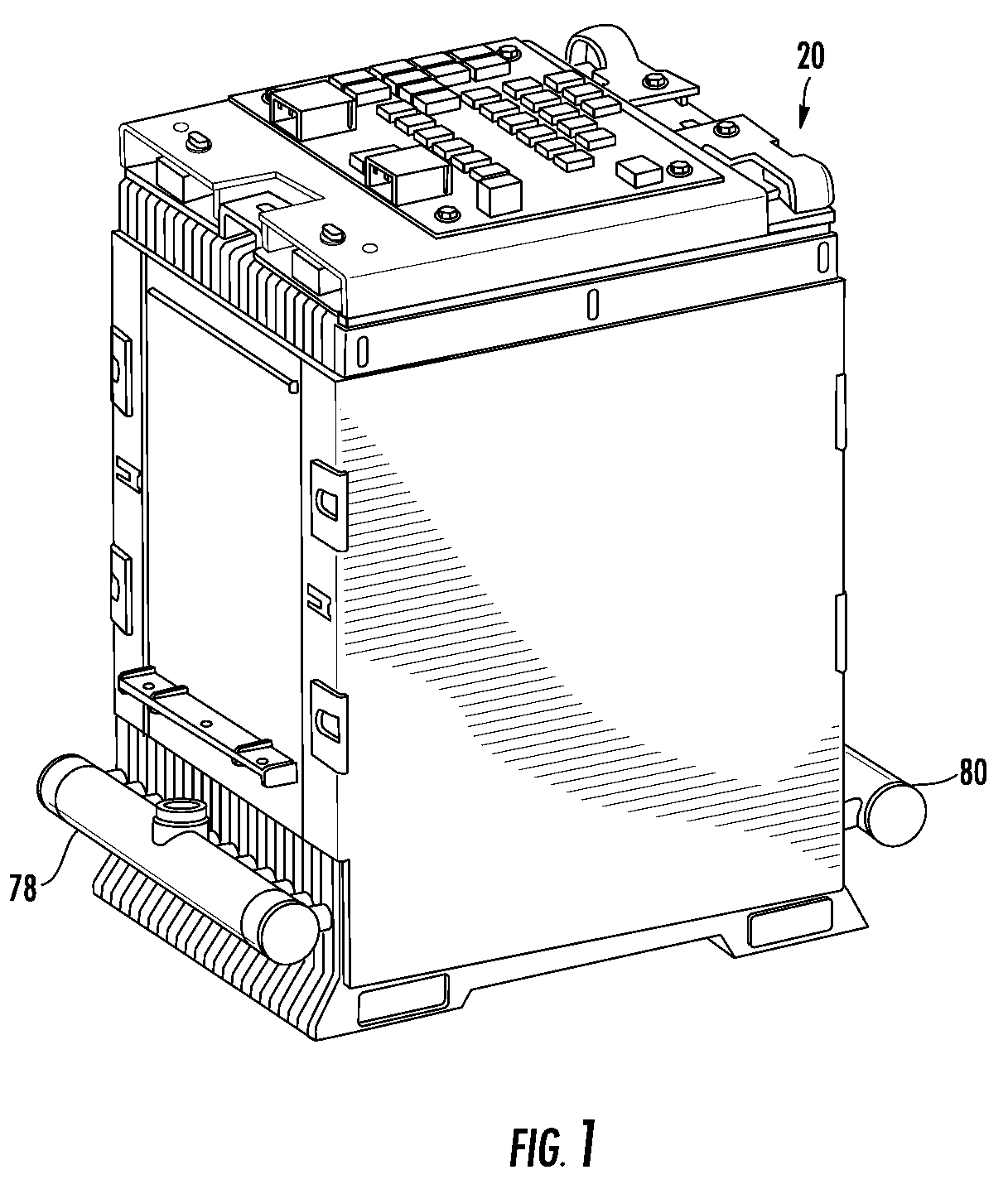 Battery Cell Assembly Having Heat Exchanger With Serpentine Flow Path
