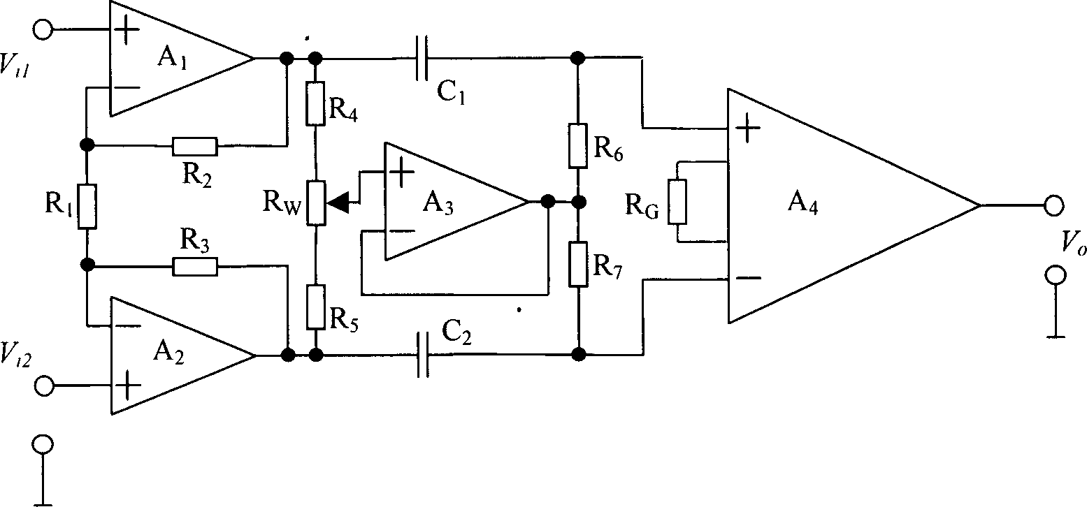 High common mode rejection ratio preamplifier