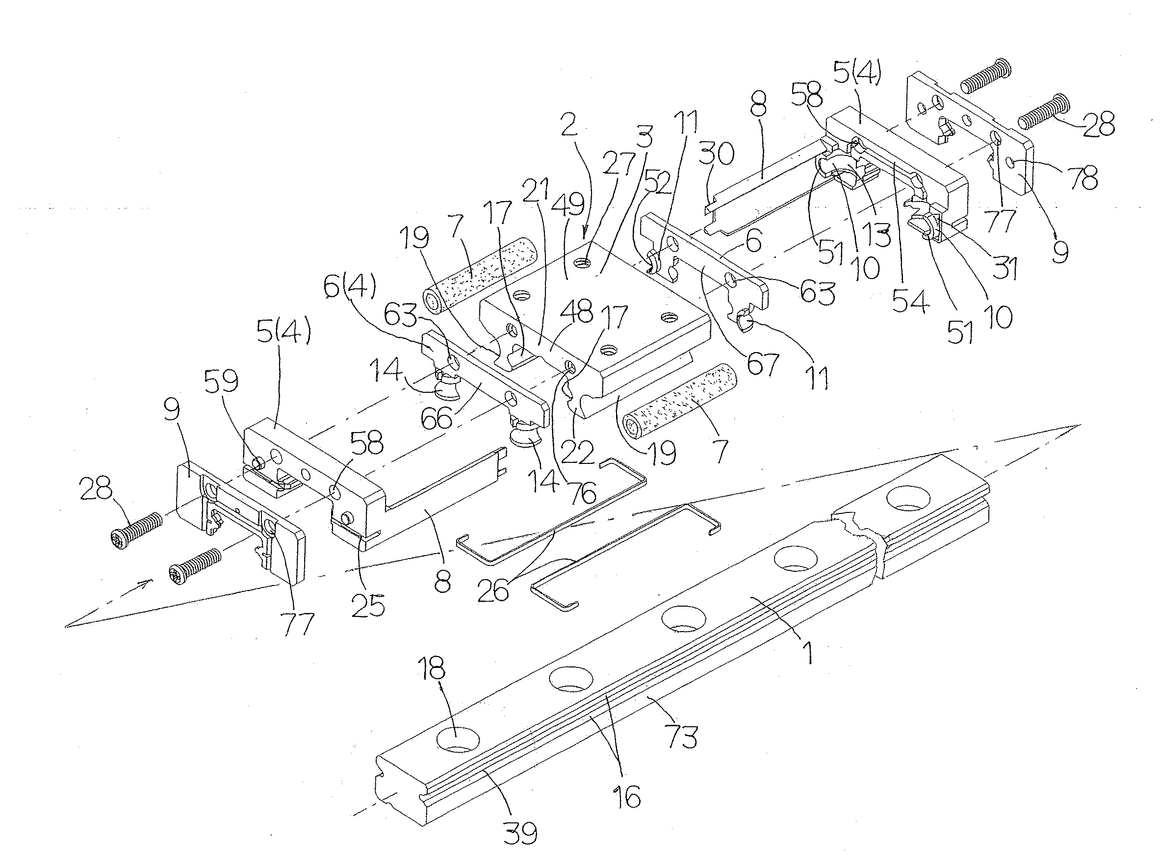 Miniature linear motion guide unit