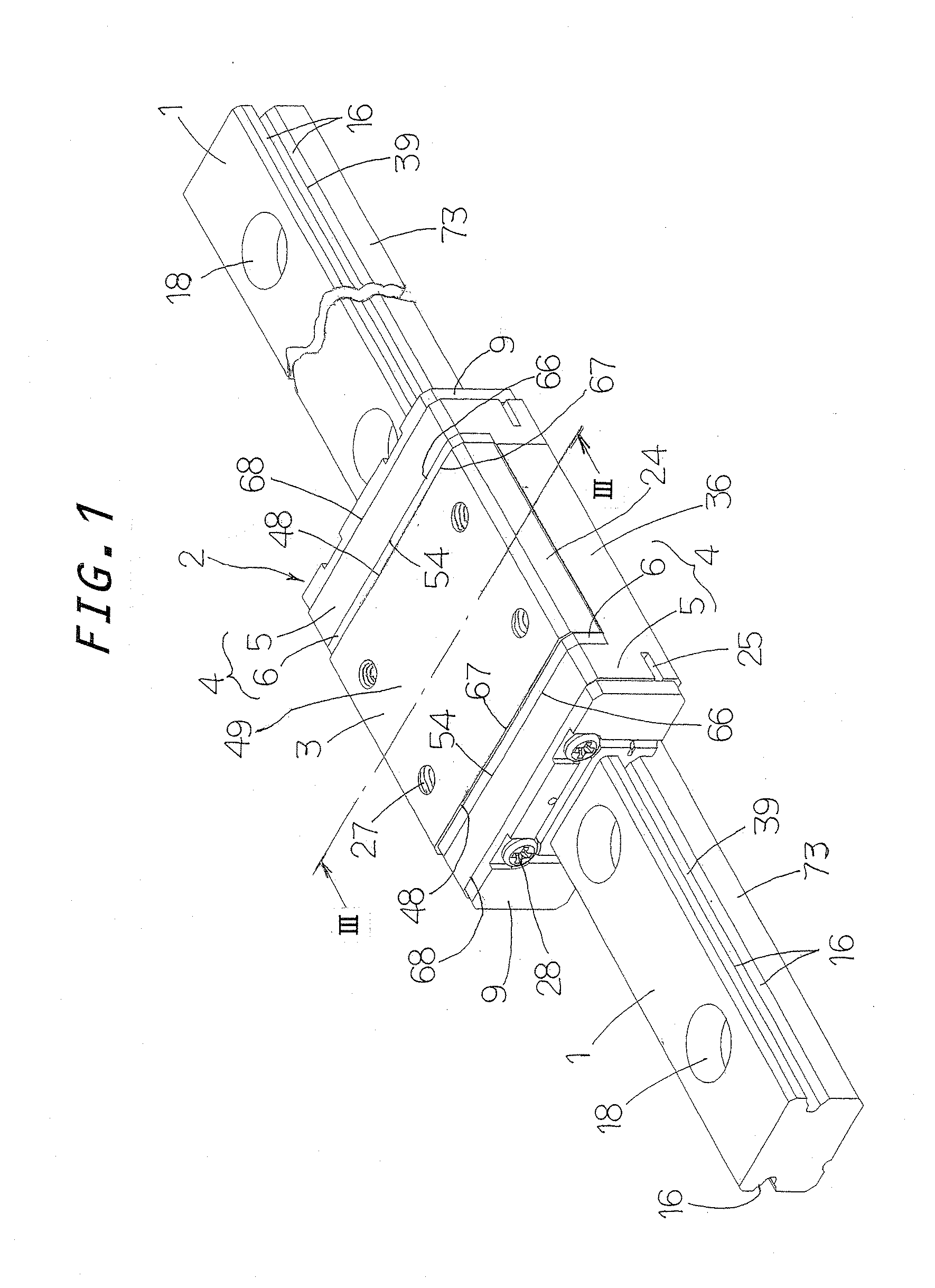 Miniature linear motion guide unit