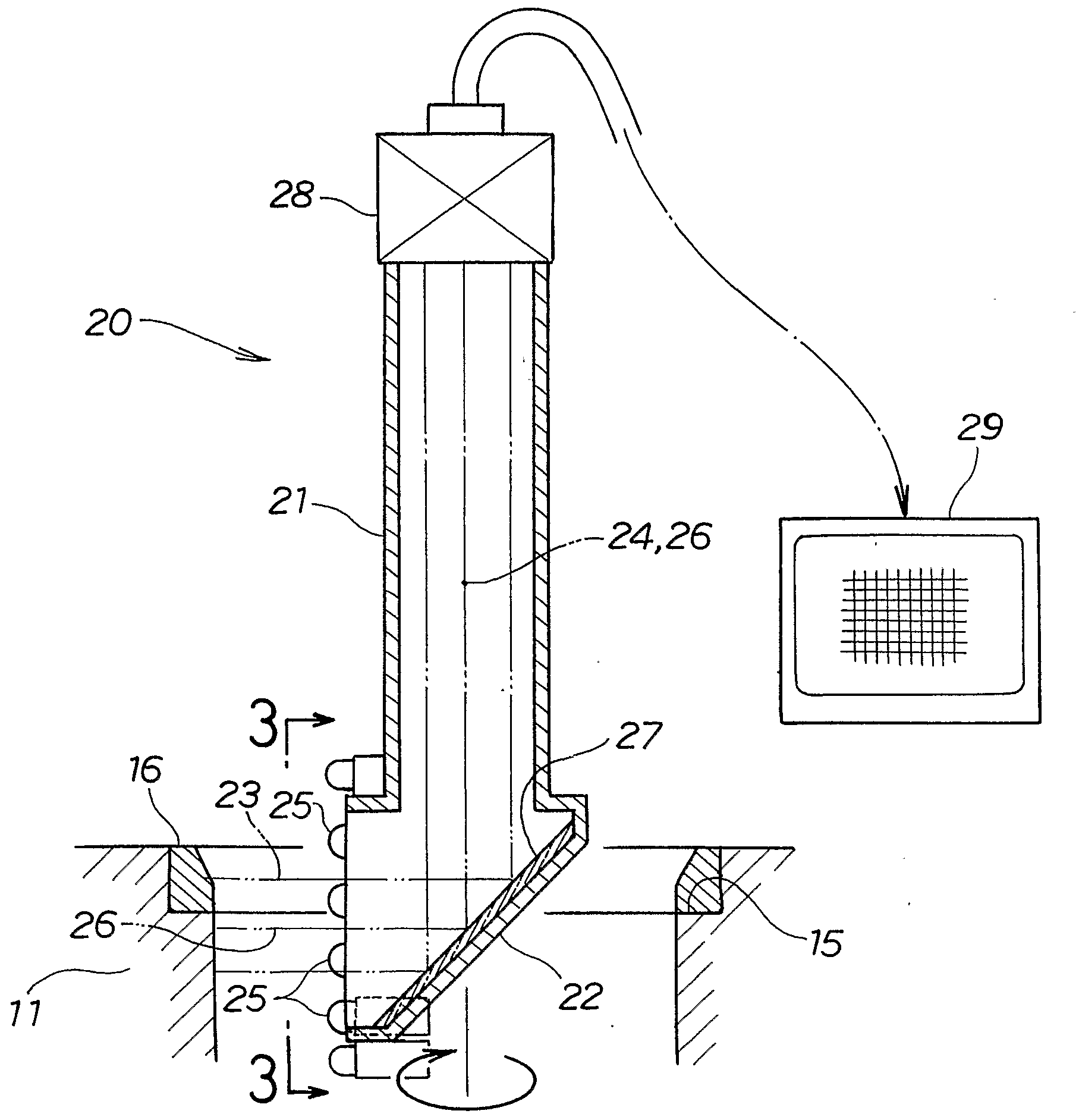 Measurement of gaps between valve seats and attachment parts