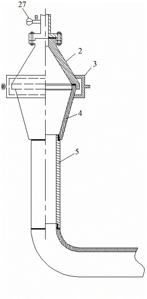 Casting pressurizing device, casting pressurizing system and casting pressurizing method