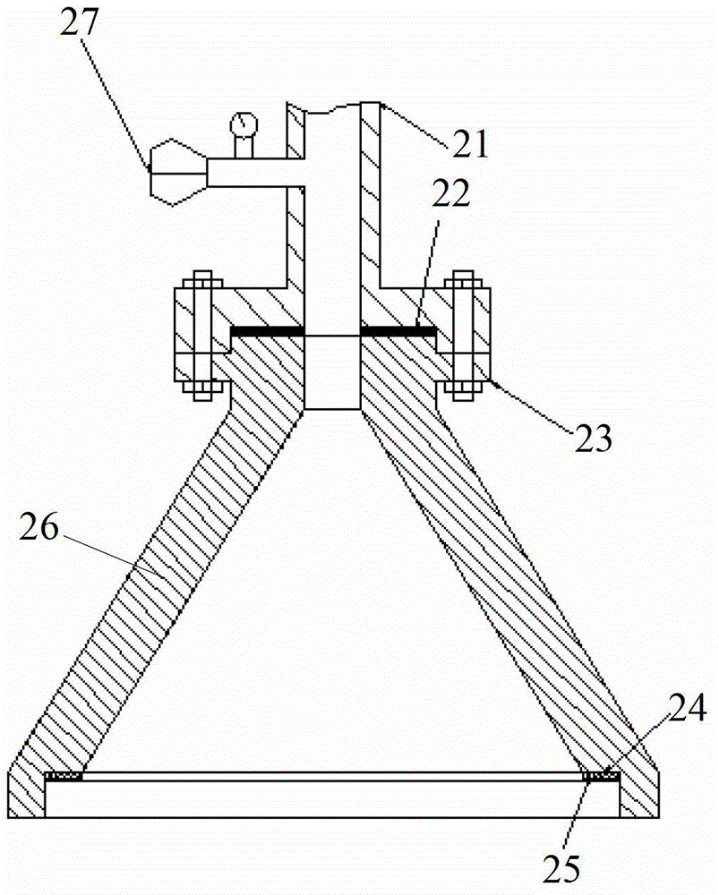 Casting pressurizing device, casting pressurizing system and casting pressurizing method