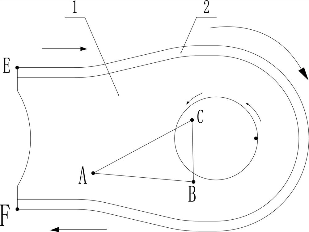 Machining method for Y-shaped groove part of hydraulic support structural part