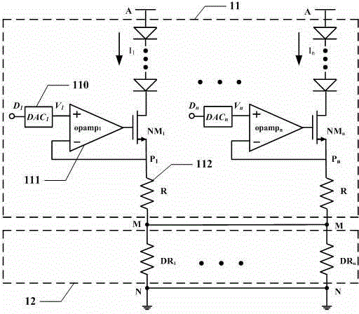 Multichannel LED drive circuit