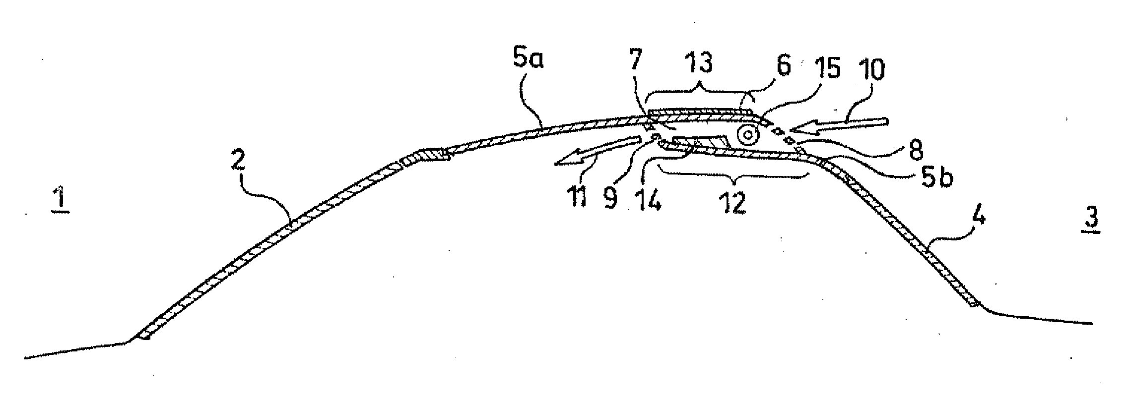 Roof with intergrated device for ventilating and cooling a motor vehicle passenger compartment