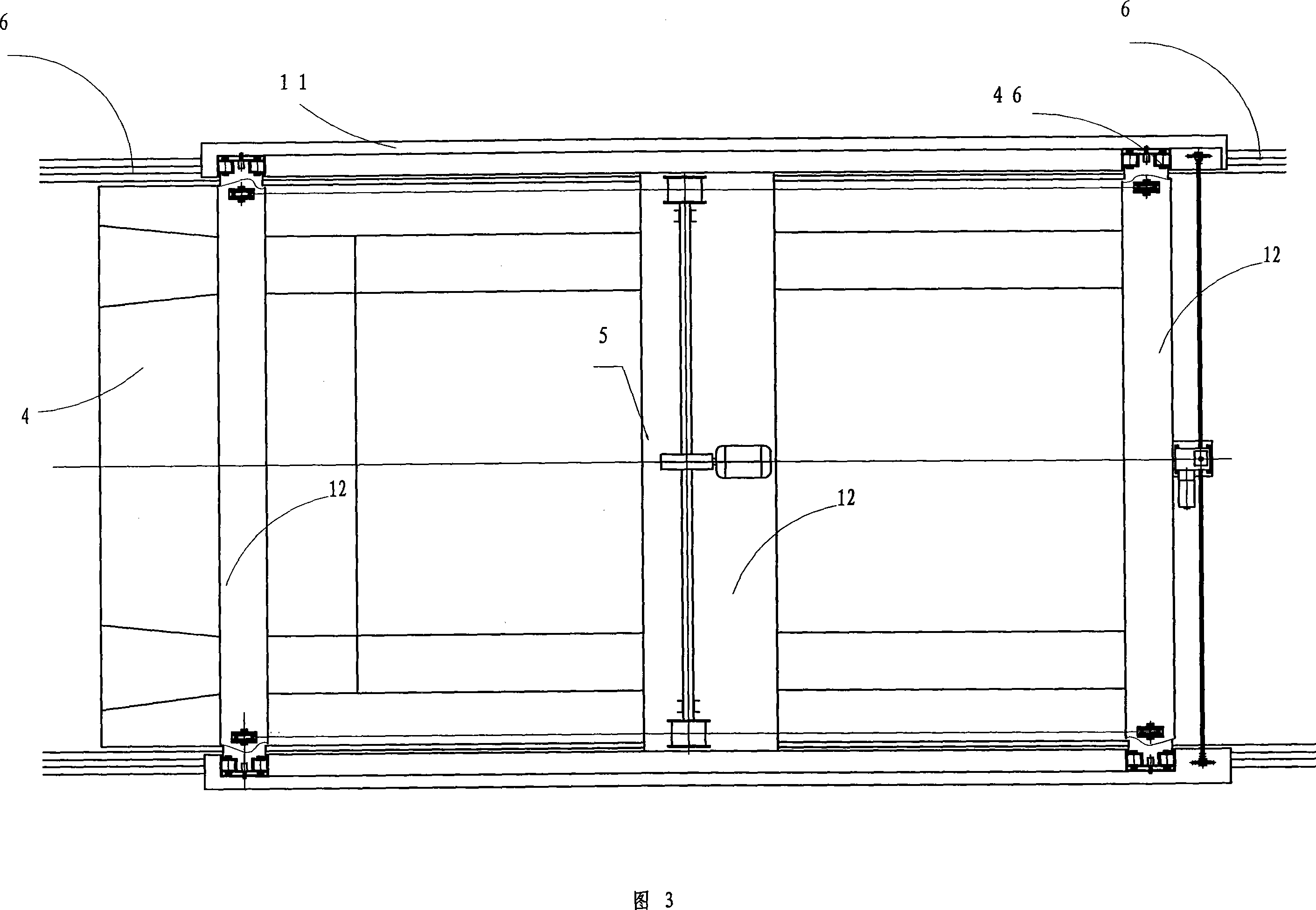 Rotary type vehicle carrying board one-position for two-car parking device