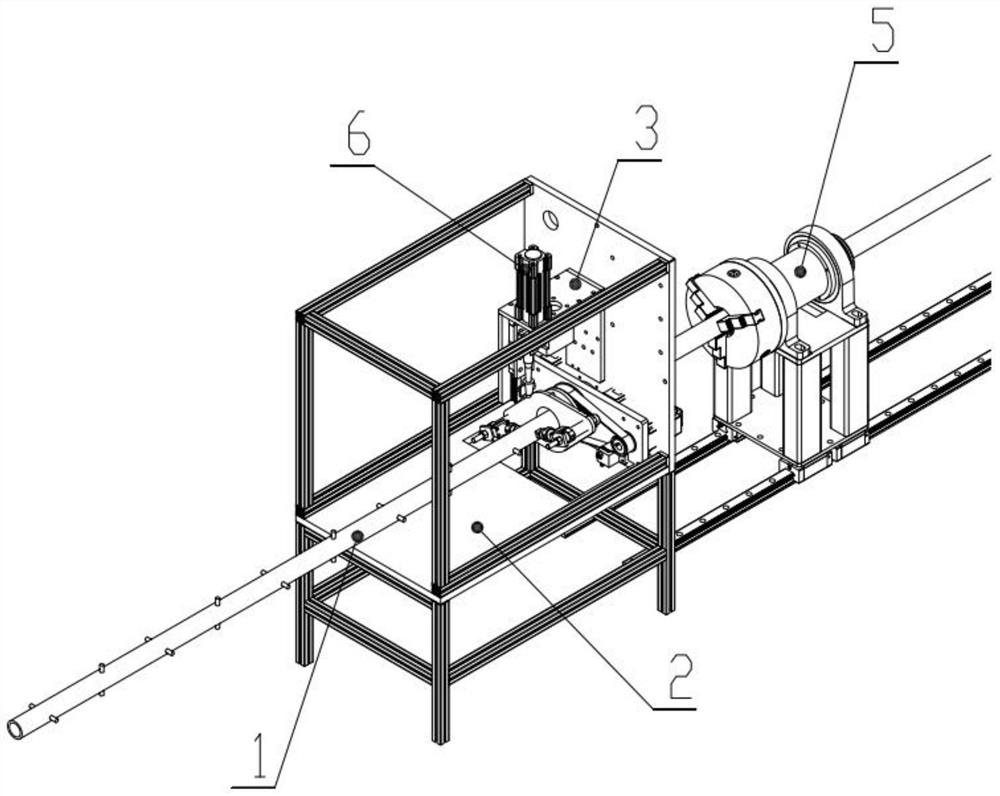 Automatic welding machine for round pipe heat preservation nail