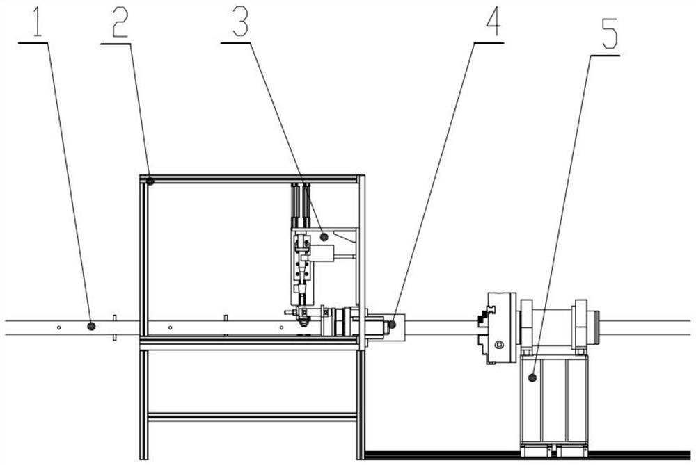 Automatic welding machine for round pipe heat preservation nail