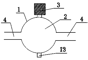 Dust concentration measuring device based on polarization light