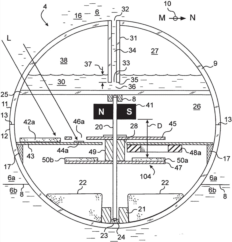 Pressure equalization structure and motor improvement for fluid-immersed self-rotating displays