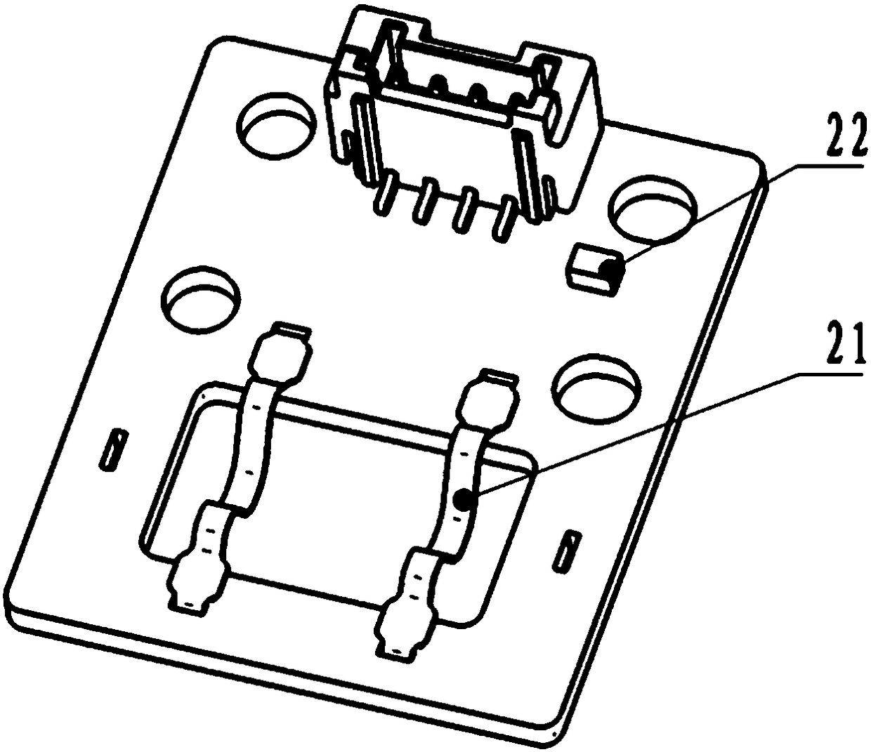 Projection lamp module for automobile lamp