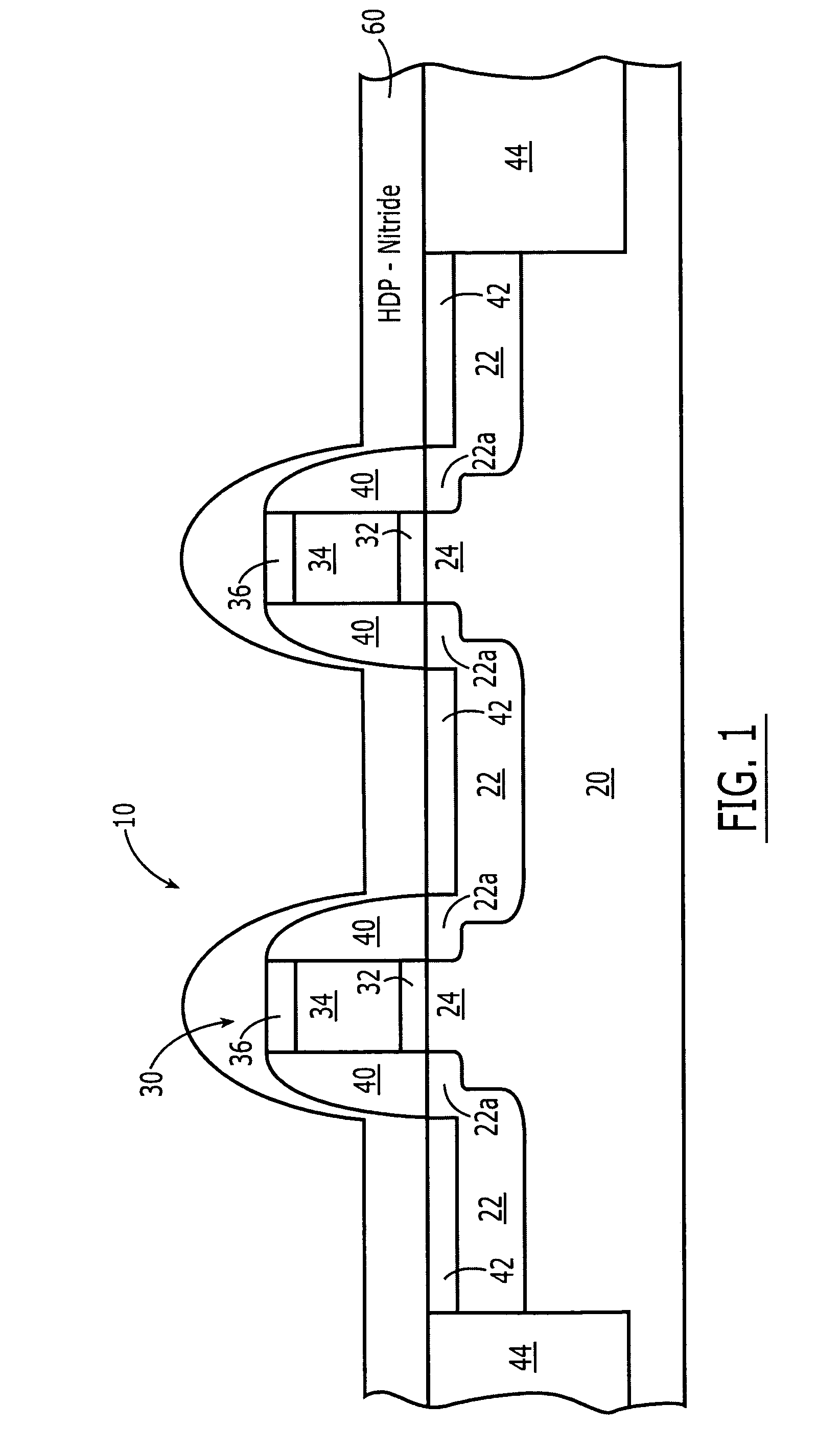 HDP/PECVD methods of fabricating stress nitride structures for field effect transistors, and field effect transistors so fabricated