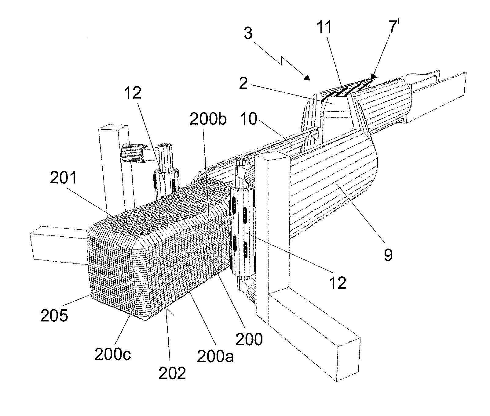 Device and method for artificial aging of stones