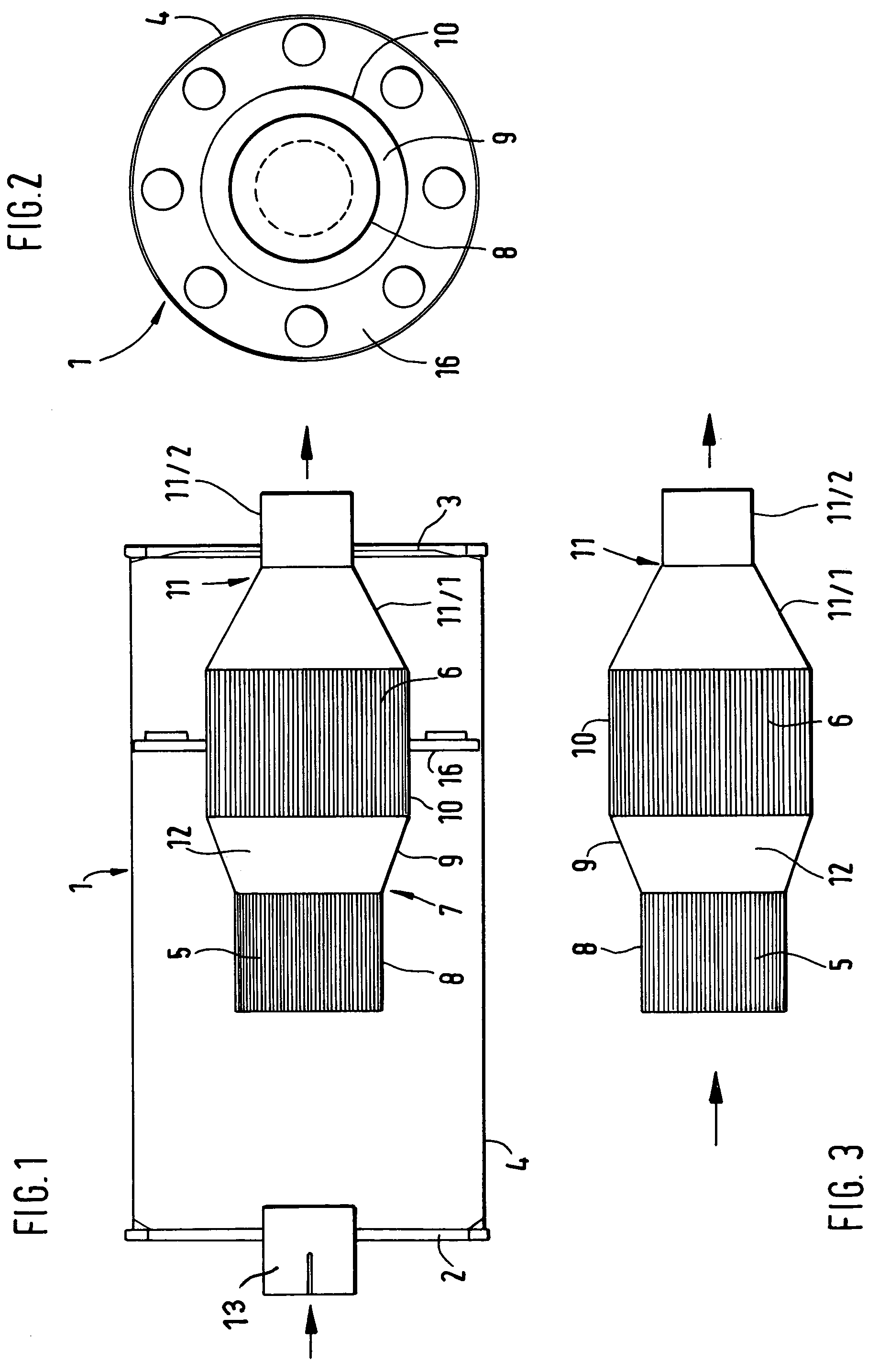 Combination exhaust gas post treatment/muffler device in the exhaust gas section of an internal combustion engine