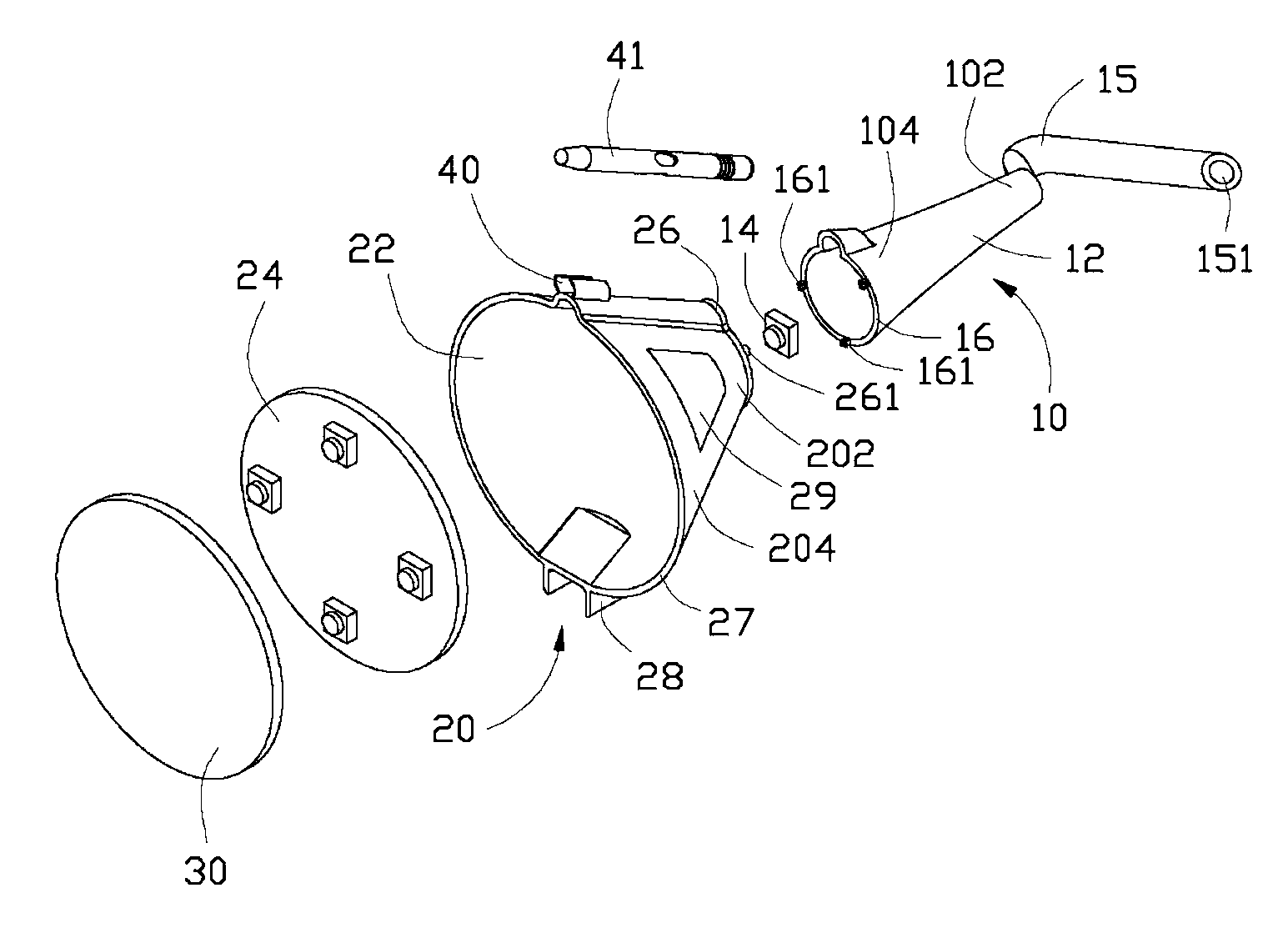 Light-emitting diode (LED) combined lamp