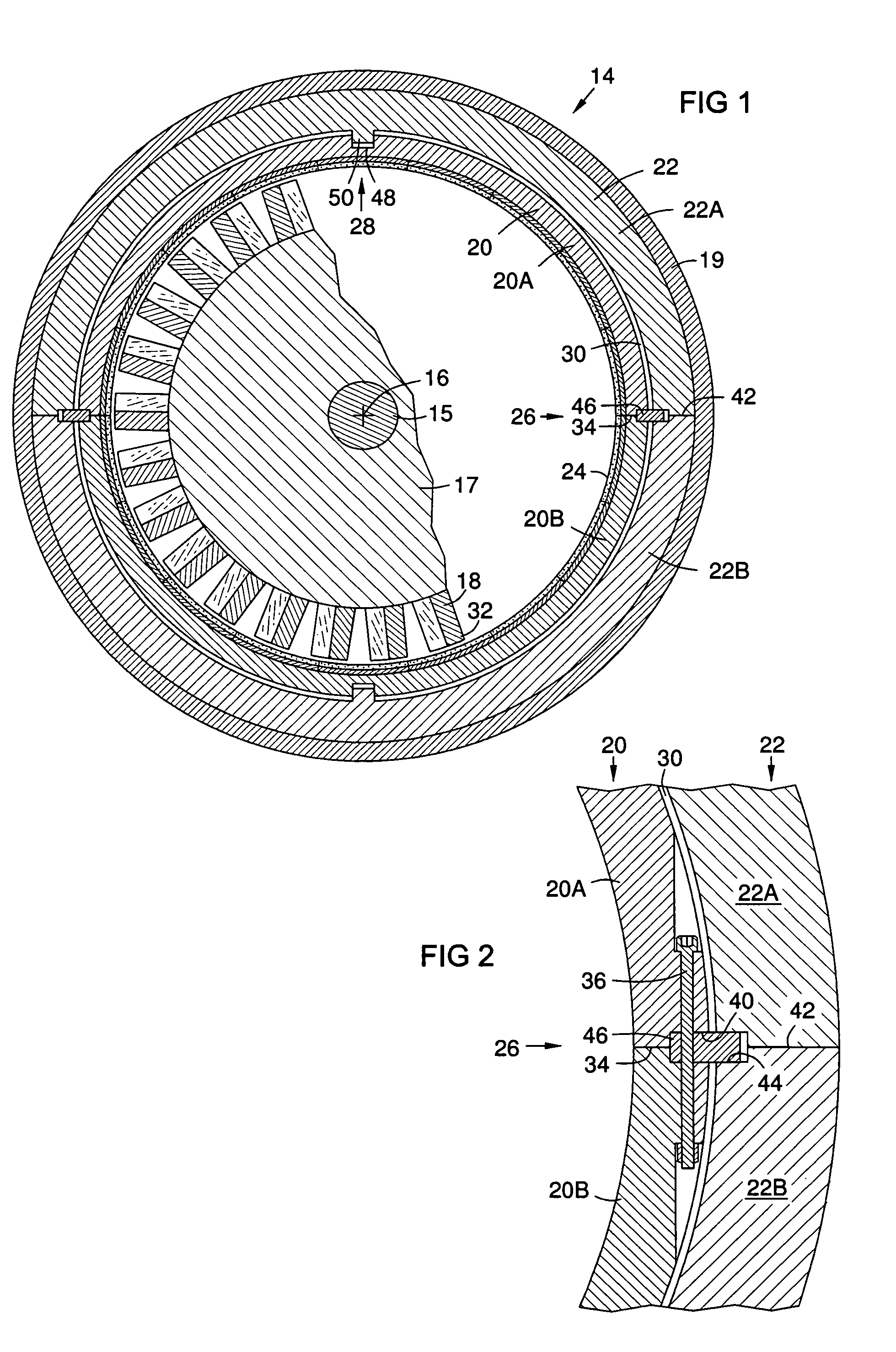Inner ring with independent thermal expansion for mounting gas turbine flow path components