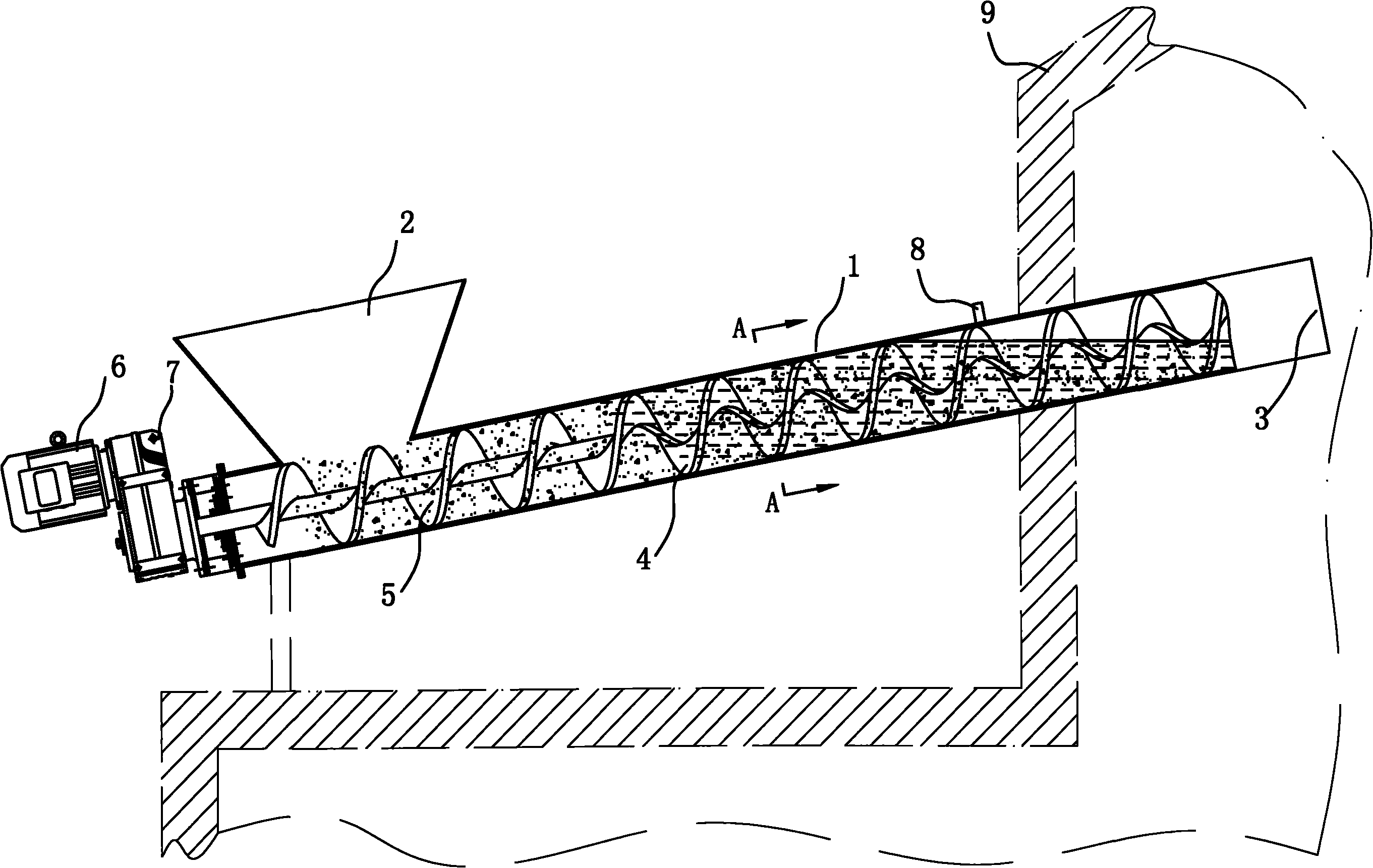 Choke feeding screw conveyor