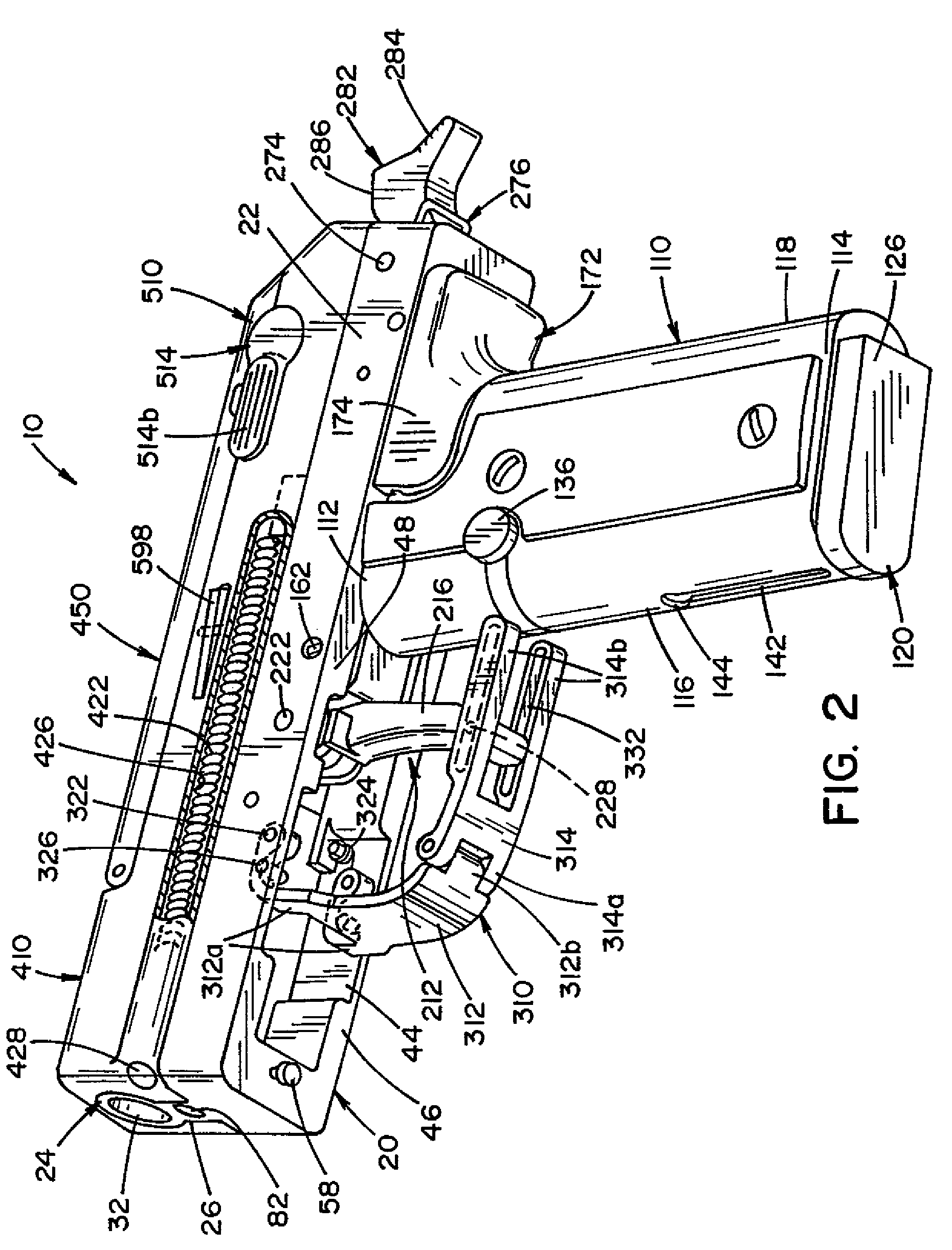 Compact foldable handgun