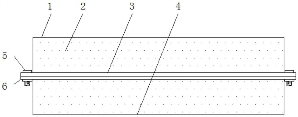 Damp-proof cable fixing device for indoor assembly type water and electricity installation